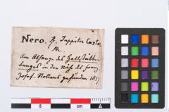 Etikett zu Silbermünze (NHMW-PRAE-049385)